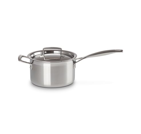 Steelpan in RVS met Deksel 18cm 2,8l  Le Creuset