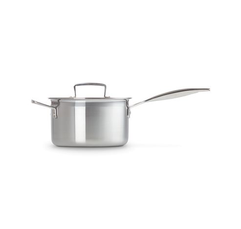 Steelpan in RVS met Deksel 18cm 2,8l  Le Creuset