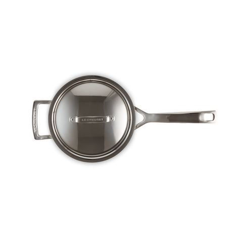 Steelpan in RVS met Deksel 18cm 2,8l  Le Creuset