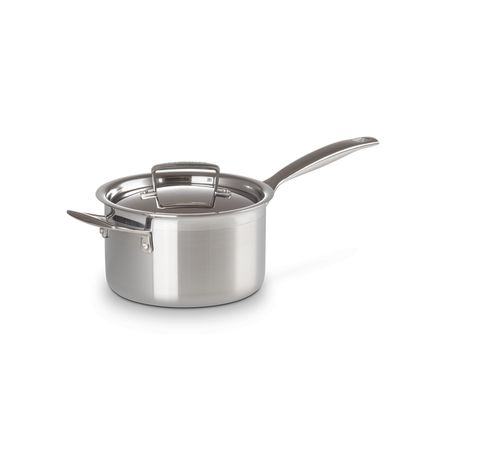 Steelpan in RVS met Deksel 18cm 2,8l  Le Creuset