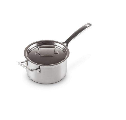 Steelpan in RVS met Deksel 18cm 2,8l  Le Creuset