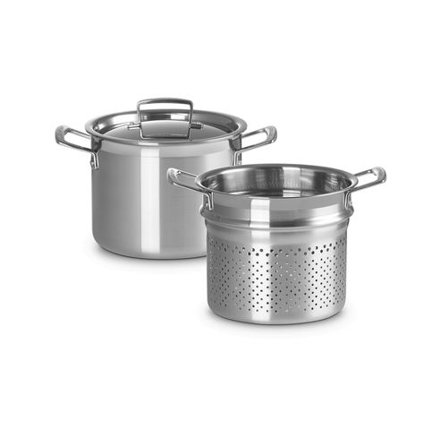 Faitout Inox Classique avec panier vapeur 20cm 5l  Le Creuset