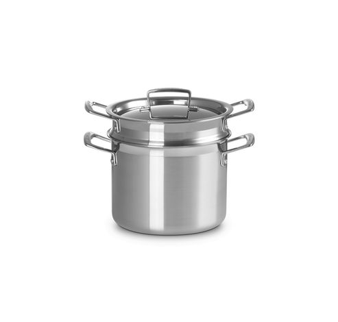 Faitout Inox Classique avec panier vapeur 20cm 5l  Le Creuset