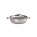 Le Creuset Kookpan Laag met Deksel in RVS 30cm 4,8l