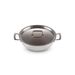 Le Creuset Kookpan Laag met Deksel in RVS 30cm 4,8l