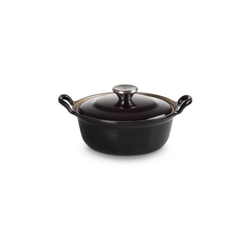 Faitout in Geëmailleerd Gietijzer 20cm 1,7l Ebben Zwart  Le Creuset