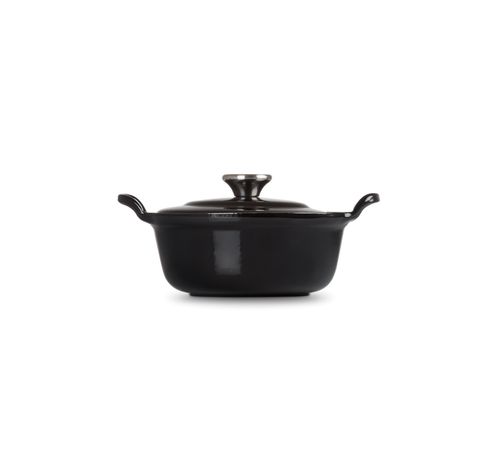 Faitout in Geëmailleerd Gietijzer 20cm 1,7l Ebben Zwart  Le Creuset