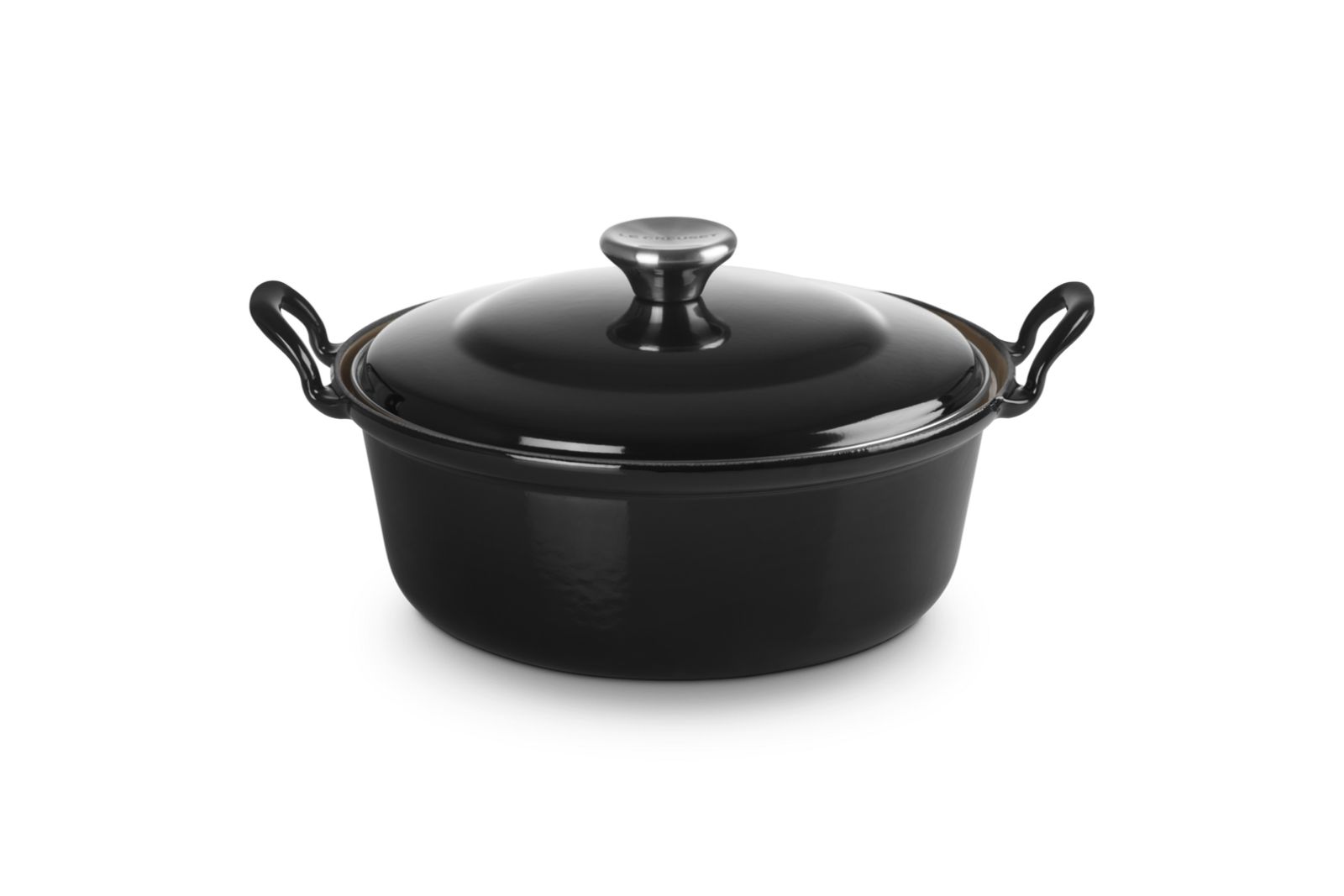 Faitout in Geëmailleerd Gietijzer 24cm 3l Ebben Zwart 