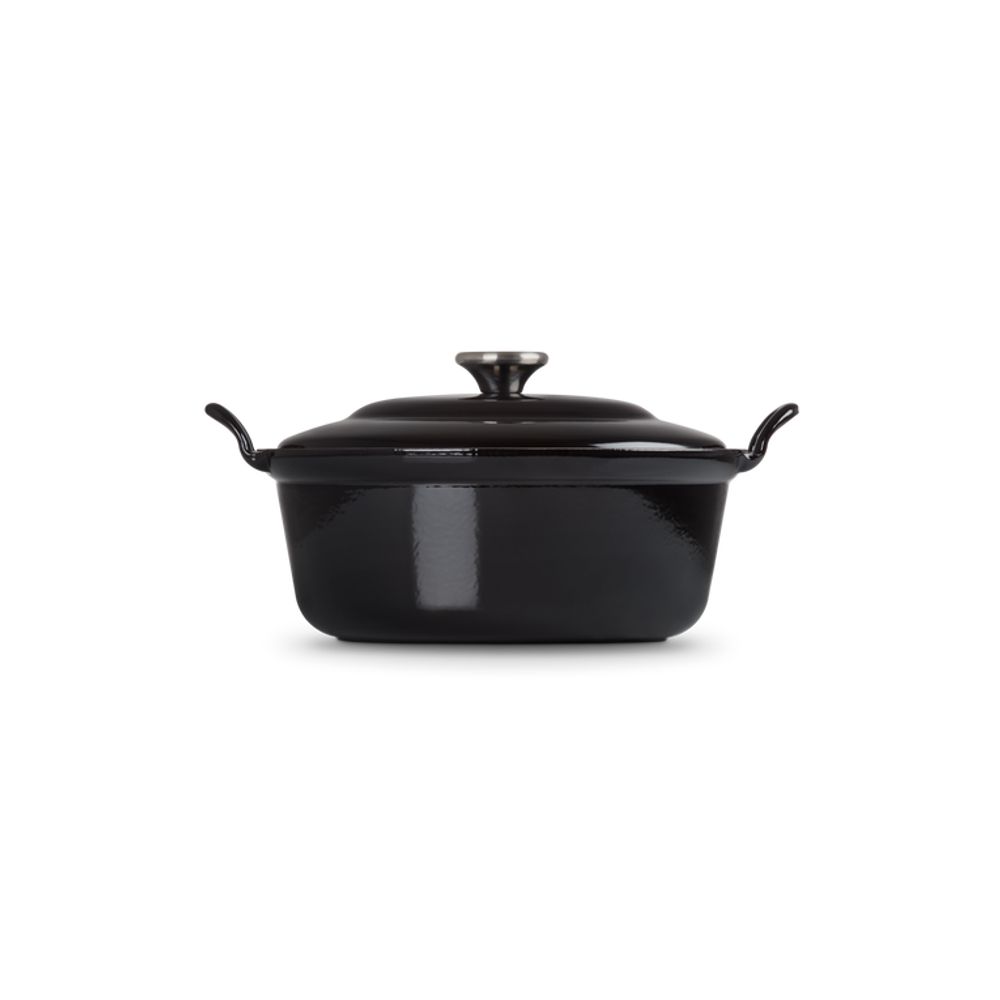 Le Creuset Stoofpotten Faitout in Geëmailleerd Gietijzer 28cm 4,9l Ebben Zwart