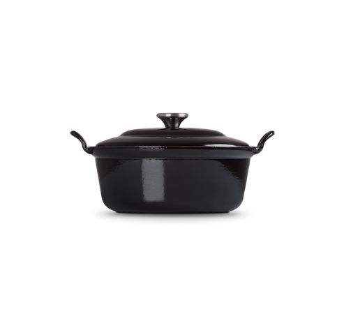 Faitout in Geëmailleerd Gietijzer 28cm 4,9l Ebben Zwart  Le Creuset