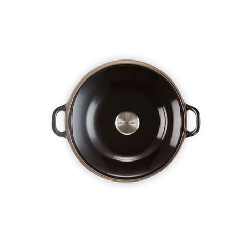 Faitout in Geëmailleerd Gietijzer 28cm 4,9l Ebben Zwart  Le Creuset