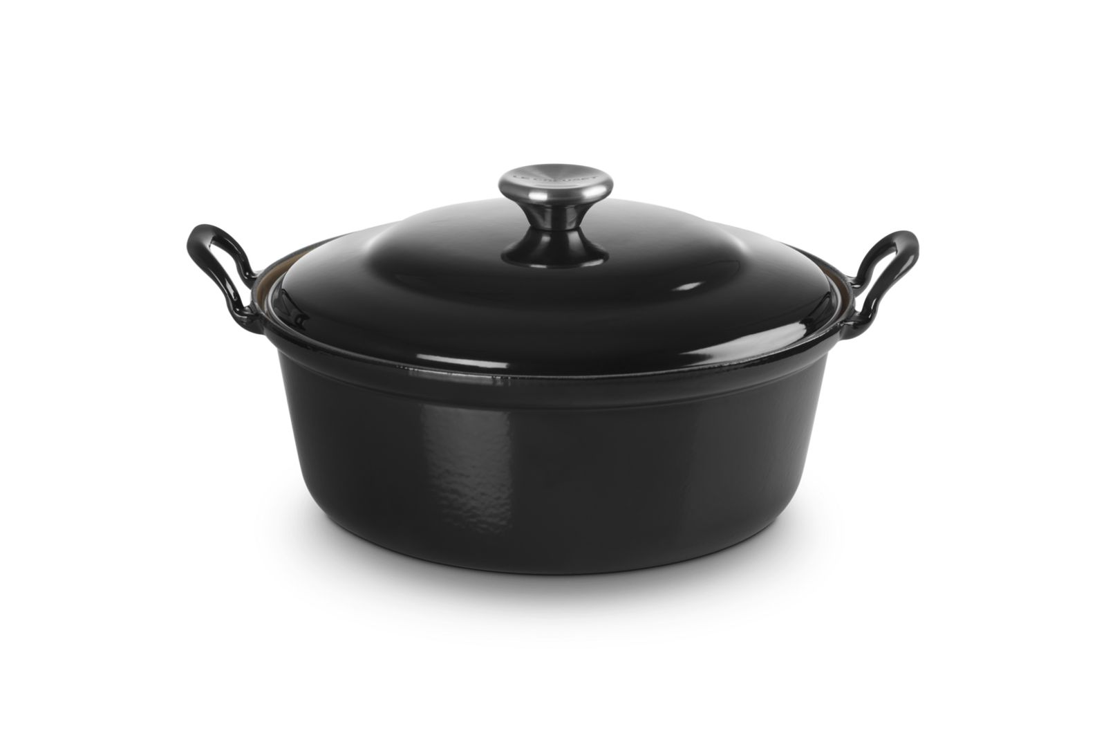 Faitout in Geëmailleerd Gietijzer 28cm 4,9l Ebben Zwart