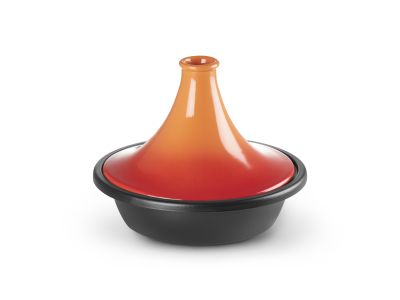 Tajine in Geëmailleerd Gietijzer 31cm 3,7l Oranjerood