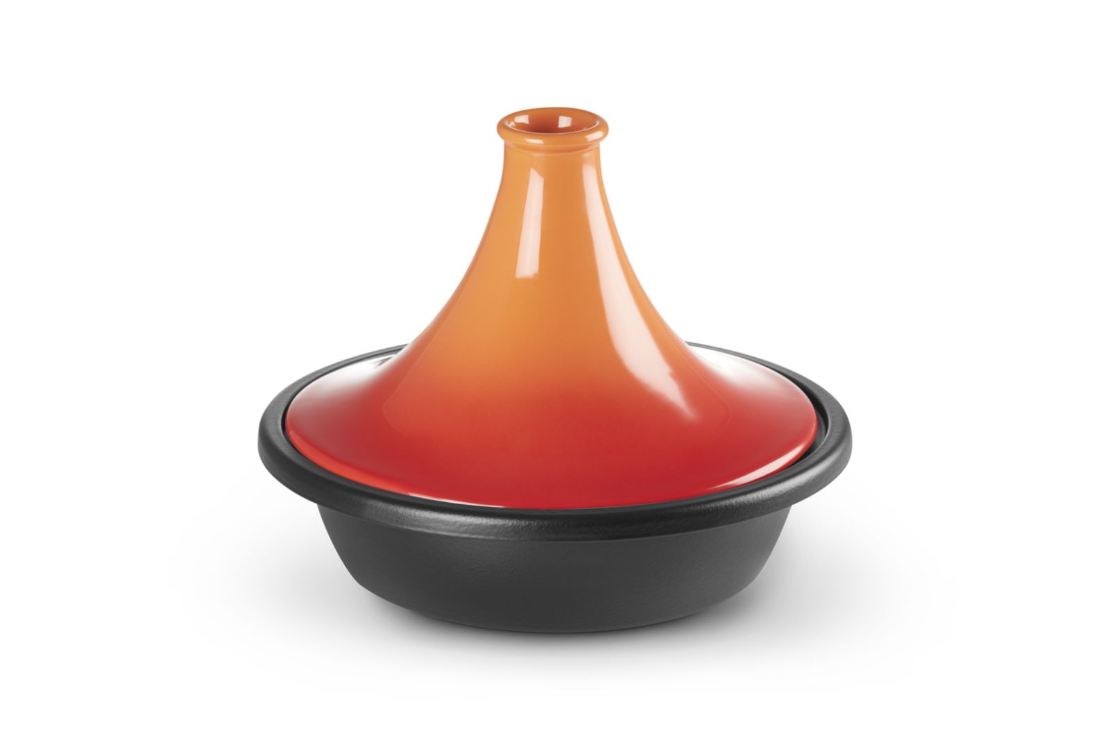 Tajine in Geëmailleerd Gietijzer 31cm 3,7l Oranjerood