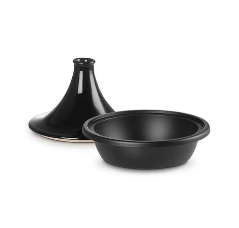 Tajine in Geëmailleerd Gietijzer 31cm 3,7l Ebben Zwart  Le Creuset