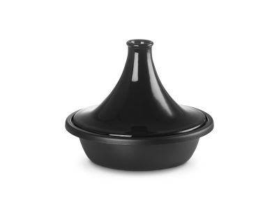 Tajine in Geëmailleerd Gietijzer 31cm 3,7l Ebben Zwart