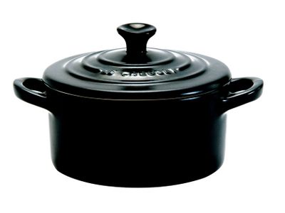 Mini cocotte 10cm Zwart