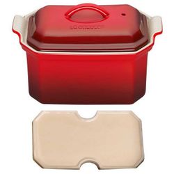 Le Creuset Terrine met Pers in Aardewerk 16cm 0,6l Kersenrood 