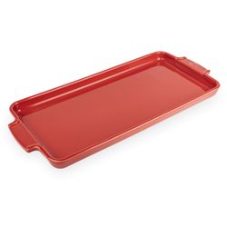 Appolia plaat voor aperitieven en gebakjes 40,2cm x 17,8cm rood 