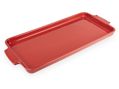 Appolia plaat voor aperitieven en gebakjes 40,2cm x 17,8cm rood