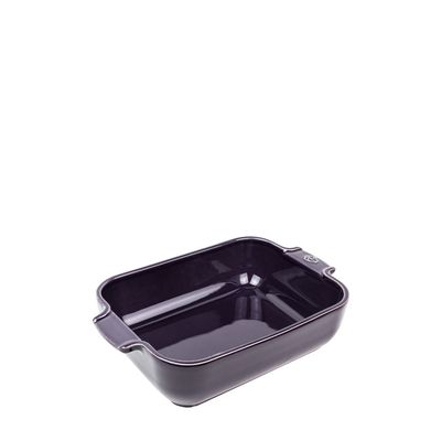 Appolia Vierkante keramische ovenschaal aubergine 36 cm  Peugeot