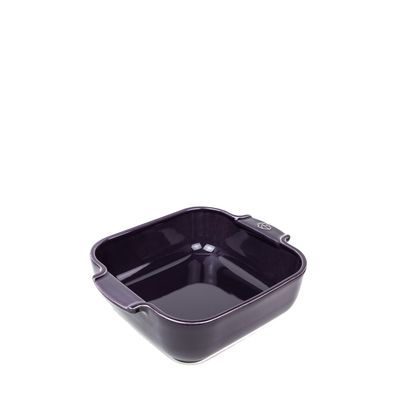 Appolia Vierkante keramische ovenschaal aubergine 21 cm  Peugeot