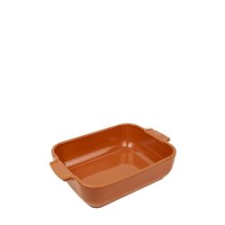 Peugeot Appolia Rechthoekige keramische ovenschaal terracotta 25 cm