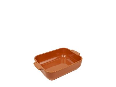 Appolia Rechthoekige keramische ovenschaal terracotta 25 cm
