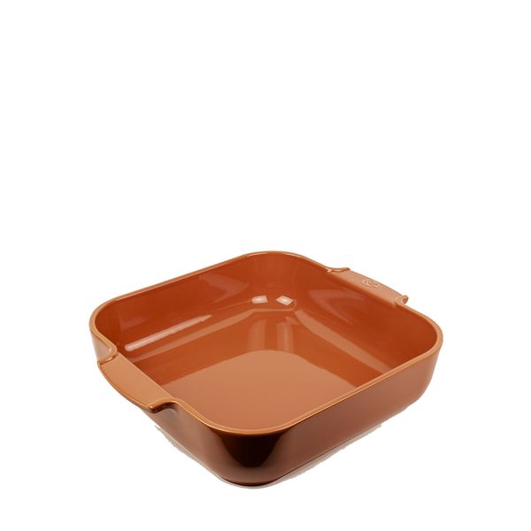 Peugeot Appolia Vierkante keramische ovenschaal terracotta 36 cm