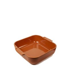 Peugeot Appolia Vierkante keramische ovenschaal terracotta 28 cm 