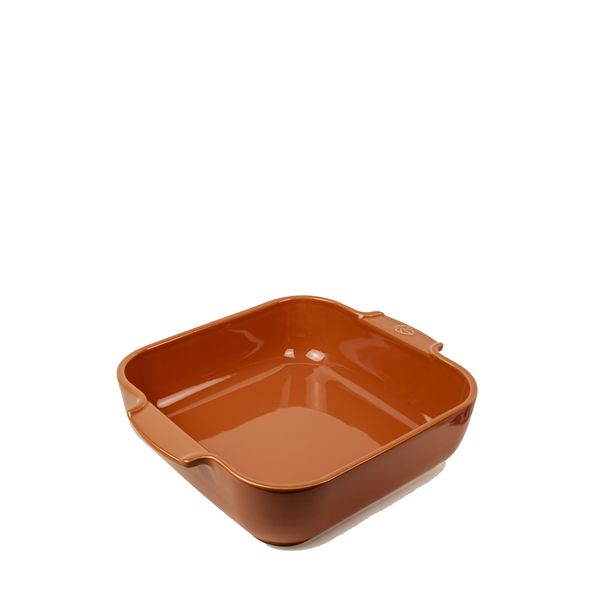 Appolia Vierkante keramische ovenschaal terracotta 28 cm Peugeot