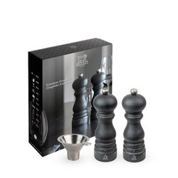 Peugeot Emotion Graphite  Duo Paris Graphite u'Select peper- en zoutmolens, 18 cm en inox trechter in geschenkverpakking