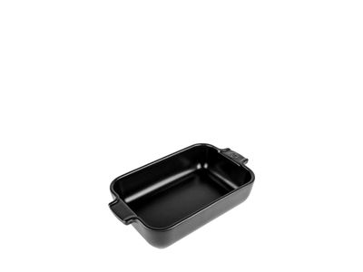 Appolia Rechthoekige keramische ovenschaal 22 cm Satijnzwart