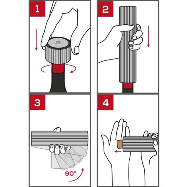 Line Reverse oplaadbare elektrische kurkentrekker Aluminium 21 cm  