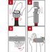 Line Reverse oplaadbare elektrische kurkentrekker Aluminium 21 cm  