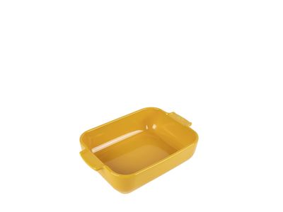 Appolia Rechthoekige keramische ovenschaal Saffraangeel 25 cm