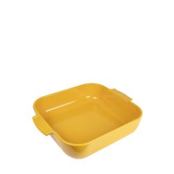 Peugeot Appolia Vierkante keramische ovenschaal Saffraangeel 36 cm