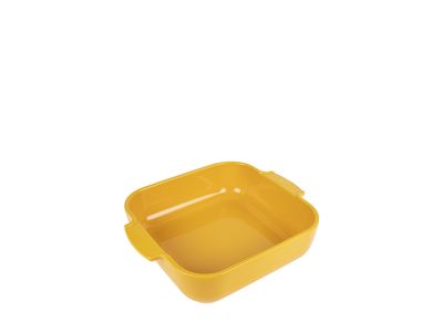 Appolia Vierkante keramische ovenschaal Saffraangeel 21 cm
