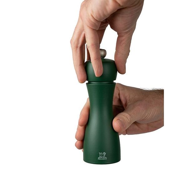 Peugeot Tahiti Duo Manuele duo peper - en zoutmolen uit hout, 15 cm Water  / Groen