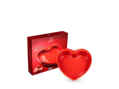 For You Hartvormige keramische schaal, rood, 26 cm