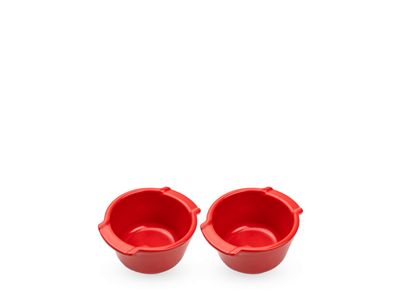 Appolia Duo keramische ovenschaaltjes, 20 cl, rood