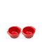 Appolia Duo keramische ovenschaaltjes, 20 cl, rood 