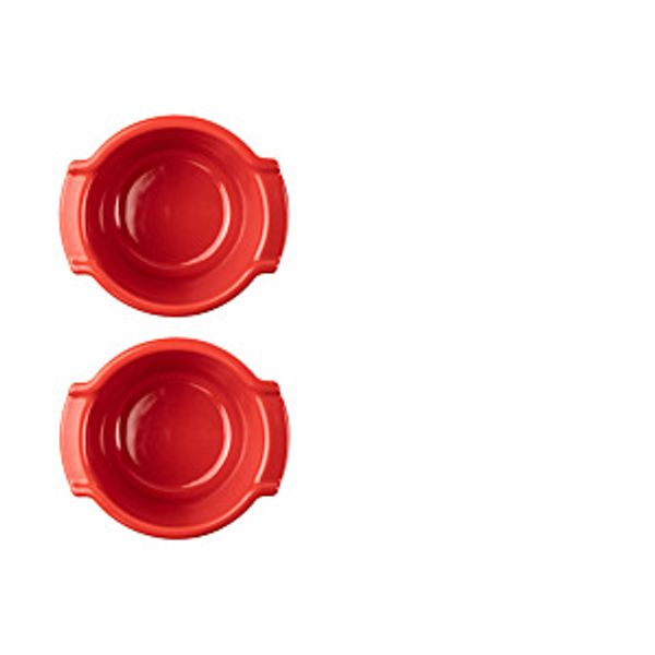 Appolia Duo keramische ovenschaaltjes, 20 cl, rood 