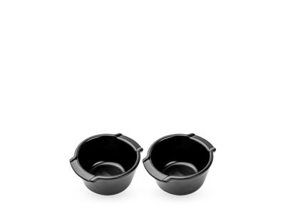 Appolia Duo keramische ovenschaaltjes, 20 cl, satijnzwart