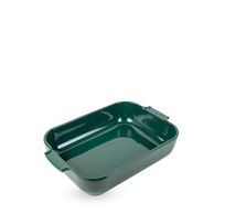 Appolia Rechthoekige keramische ovenschaal, bosgroen, 36 cm 