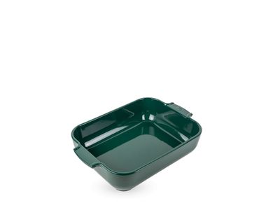 Appolia Rechthoekige keramische ovenschaal, bosgroen, 32 cm