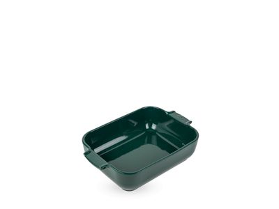Appolia Rechthoekige keramische ovenschaal, bosgroen, 25 cm