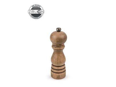 PARIS antique Manuele zoutmolen uit beukenhout 18 cm antieke afwerking