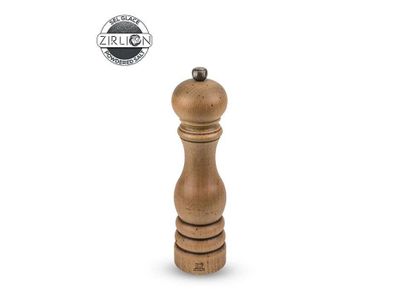 PARIS antique Manuele zoutmolen uit beukenhout 22 cm antieke afwerking