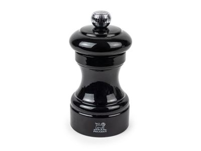 Bistro Zirlion Manuele zoutmolen uit gelakt hout 10cm Zwart